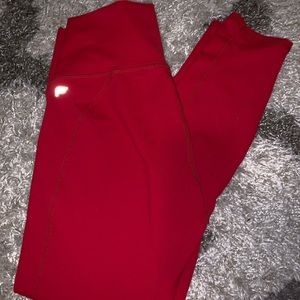 Red Fabletics Leggings